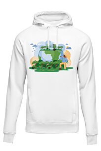Hoodie Ecology Green Planet-Small