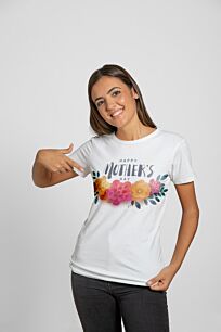 Μπλούζα Family για τη Γιορτή της Μητέρας με Λουλούδια