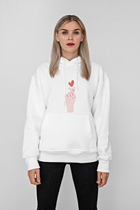 Hoodie Hand With Heart