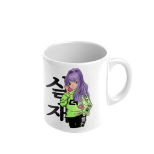 Κεραμική Κούπα Anime Purple Haired Girl