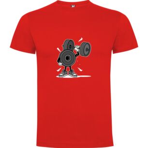 Muscle-Pumped Cartoon Strongman Tshirt