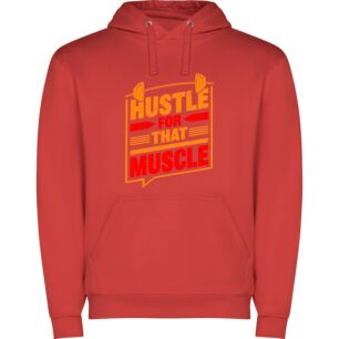 Muscular! Hustle for Gains Φούτερ με κουκούλα
