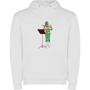 Musical Man in Green Φούτερ με κουκούλα σε χρώμα Λευκό 3-4 ετών