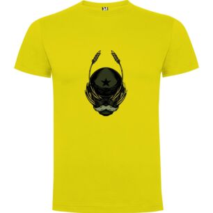 Mustached Wisdom Emblem Tshirt