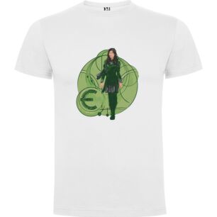 Mystic Green Goddess: Art Tshirt σε χρώμα Λευκό Medium