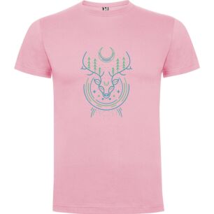 Mystic Moon Deer Tshirt σε χρώμα Ροζ XXXLarge(3XL)