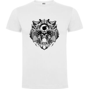 Mystical Animal Illustration Tshirt σε χρώμα Λευκό Large