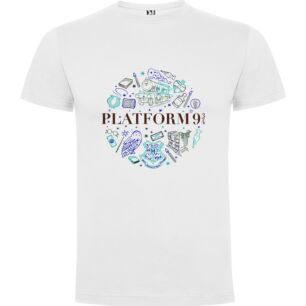 Mystical Hogwarts Plateform Tshirt σε χρώμα Λευκό XXXLarge(3XL)