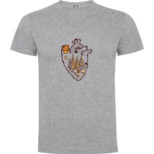 Nature Heart Illustration Tshirt