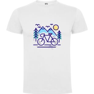 Nature's Bicycle Adventure Tshirt σε χρώμα Λευκό Large