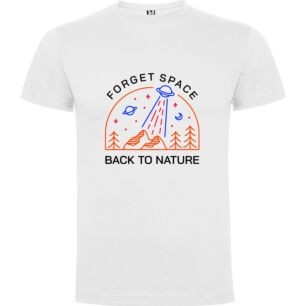 Nature vs Space Tshirt σε χρώμα Λευκό XLarge