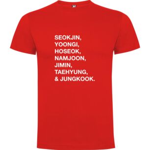 NCT Monochrome Seoul Typography Tshirt