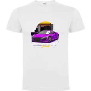 Neo-Street Pulse: Synthwave Speed Tshirt σε χρώμα Λευκό XXLarge