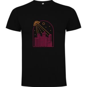 Neon Alien Skyline Tshirt