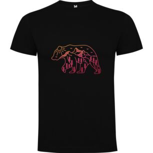 Neon Bear Landscape Tshirt