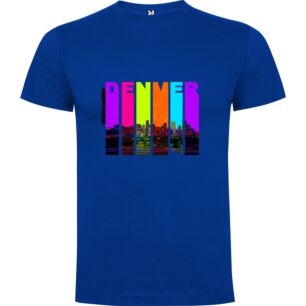 Neon Denver Skyline Tshirt