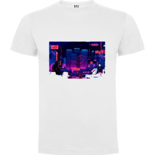 Neon Nightscape Masterpiece Tshirt σε χρώμα Λευκό