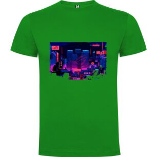 Neon Nightscape Masterpiece Tshirt