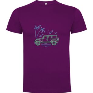 Neon Palm Drive Jeep Tshirt
