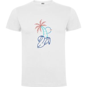 Neon Palm Tree Art Tshirt σε χρώμα Λευκό Small