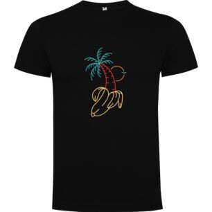 Neon Palm Tree Art Tshirt