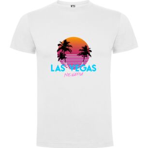 Neon Palm Vegas Sunset Tshirt σε χρώμα Λευκό 11-12 ετών