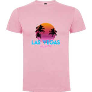 Neon Palm Vegas Sunset Tshirt