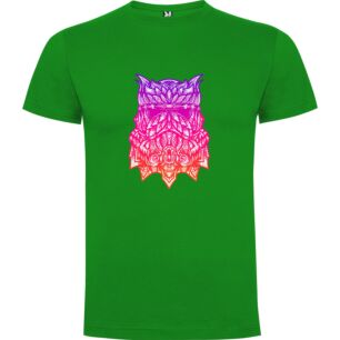 Neon Samurai Owl: Psychedelic Tshirt