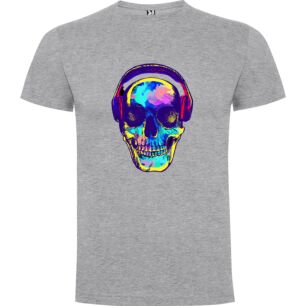 Neon Skull DJ Beats Tshirt