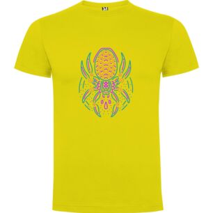 Neon Vector Spider Art Tshirt