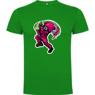 Neonpunk Samurai Mascot Illustrated Tshirt