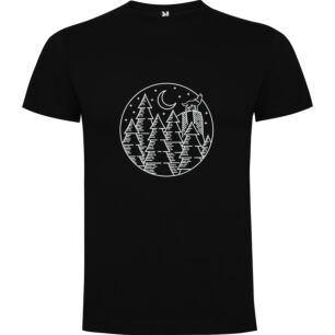 Night Forest Illustration Tshirt