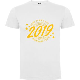 NYE 2019 Drinking Squad Tshirt σε χρώμα Λευκό Small