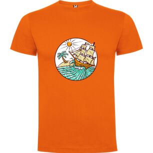Oceanic Sail Sketch Tshirt σε χρώμα Πορτοκαλί XXXLarge(3XL)