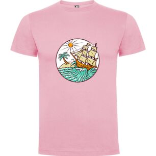 Oceanic Sail Sketch Tshirt σε χρώμα Ροζ XLarge