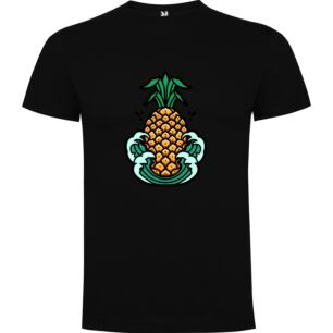 Oceanside Pineapple Illustration Tshirt σε χρώμα Μαύρο Medium