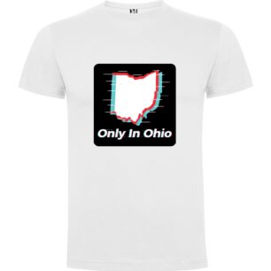 Ohio Vaporwave Sticker Tshirt σε χρώμα Λευκό 5-6 ετών