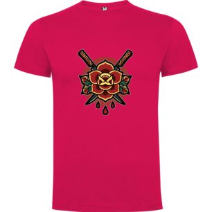 Oni Sword Emblem Rose Tshirt