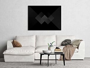 Πίνακας, ασπρόμαυρο αφηρημένο φόντο με τετράγωνα