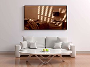 Πίνακας, ασπρόμαυρη φωτογραφία κρεβατοκάμαρας