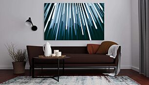 Πίνακας, μια ασπρόμαυρη φωτογραφία μιας δέσμης φώτων