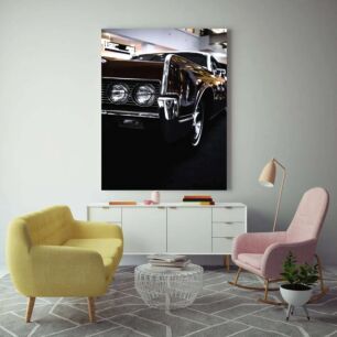 Πίνακας, μια ασπρόμαυρη φωτογραφία κλασικού αυτοκινήτου