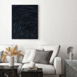 Πίνακας, μια ασπρόμαυρη φωτογραφία ενός αστεριού