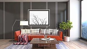 Πίνακας, μια ασπρόμαυρη φωτογραφία ενός δέντρου χωρίς φύλλα