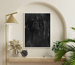Πίνακας, μια ασπρόμαυρη φωτογραφία ενός ελέφαντα
