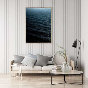 Πίνακας, μια ασπρόμαυρη φωτογραφία του ωκεανού