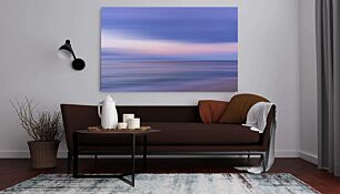 Πίνακας, μια θολή φωτογραφία του ωκεανού στο ηλιοβασίλεμα