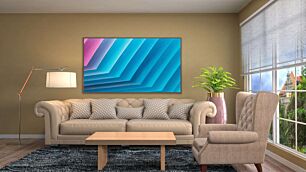 Πίνακας, κοντινό πλάνο ενός μπλε και ροζ τοίχου