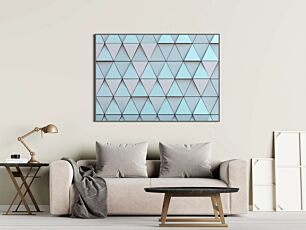 Πίνακας, κοντινό πλάνο ενός κτιρίου που αποτελείται από τρίγωνα