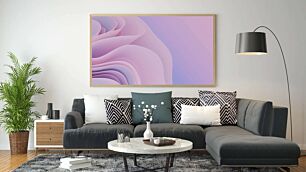 Πίνακας, κοντινό πλάνο ενός λουλουδιού σε ροζ και μοβ φόντο